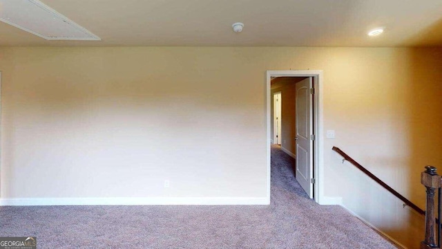 view of carpeted empty room