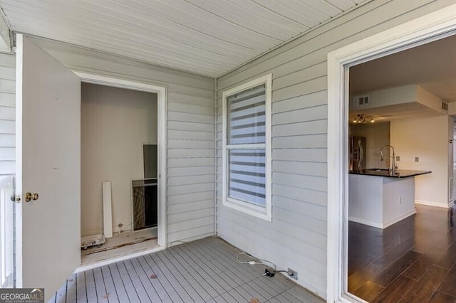 exterior space featuring covered porch