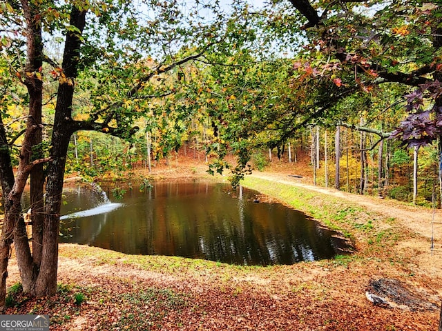 view of property's community with a water view