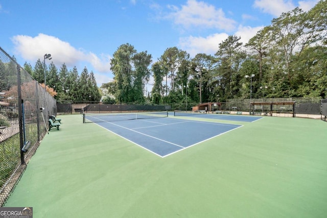 view of sport court with basketball court