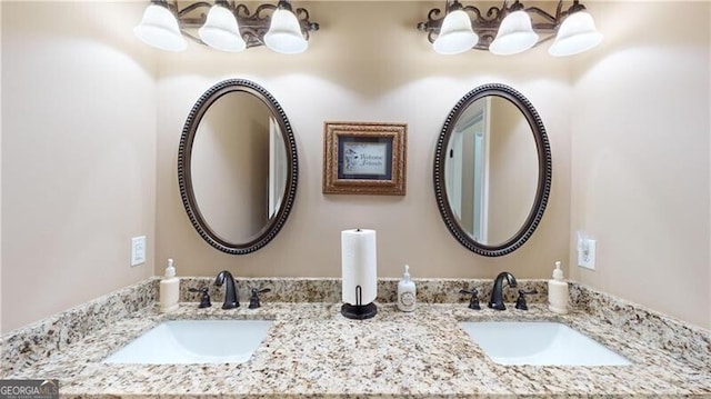 bathroom with vanity