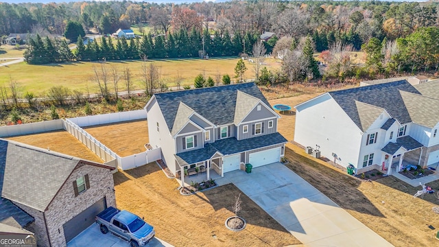 birds eye view of property