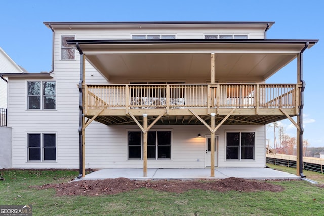 back of house featuring a patio area