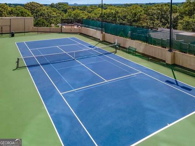 view of sport court