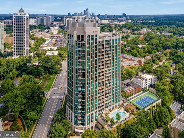 birds eye view of property