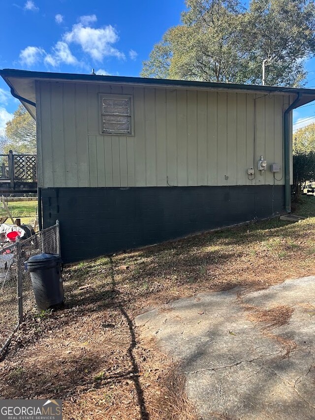 view of side of property