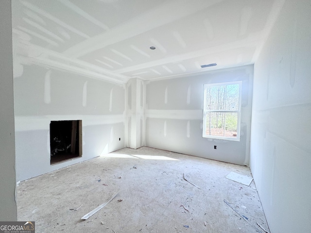 view of unfurnished living room