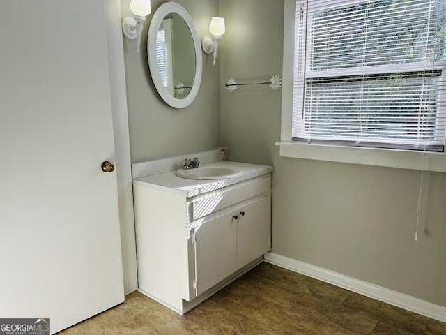 bathroom with vanity