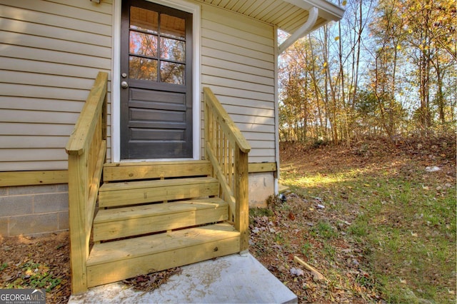 view of entrance to property