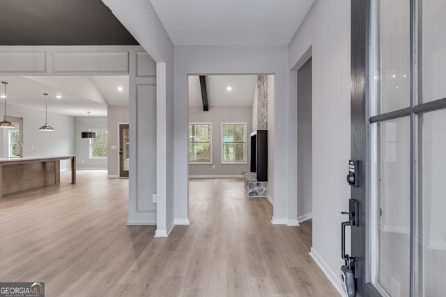 unfurnished dining area featuring a wealth of natural light