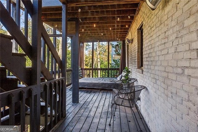 view of sunroom