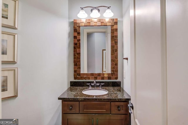 bathroom featuring vanity