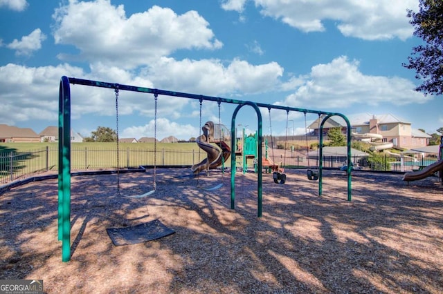 view of jungle gym