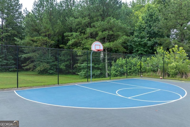 view of sport court