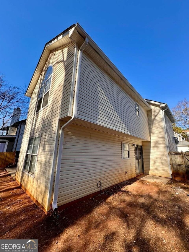 view of back of property