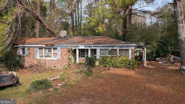 view of front of home