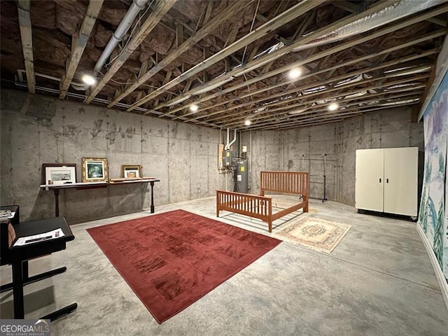 25 Fireside Ct NW, Cartersville, GA 30120 - unfinished basement featuring electric water heater