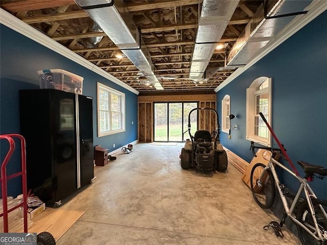 25 Fireside Ct NW, Cartersville, GA 30120 - sitting room featuring ornamental molding and concrete flooring