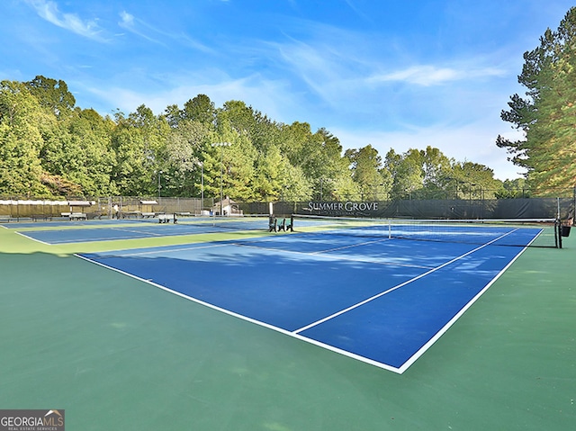 view of sport court featuring basketball court