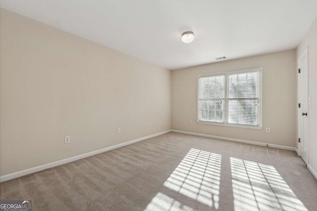 view of carpeted empty room