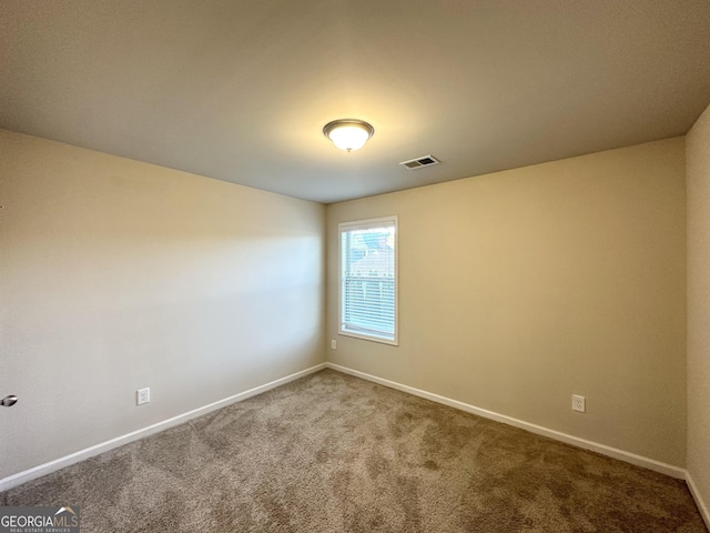 view of carpeted empty room