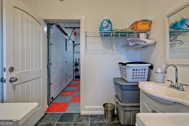 bathroom with vanity