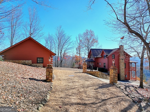 view of side of property