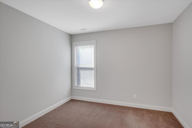 view of carpeted empty room