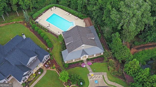 birds eye view of property