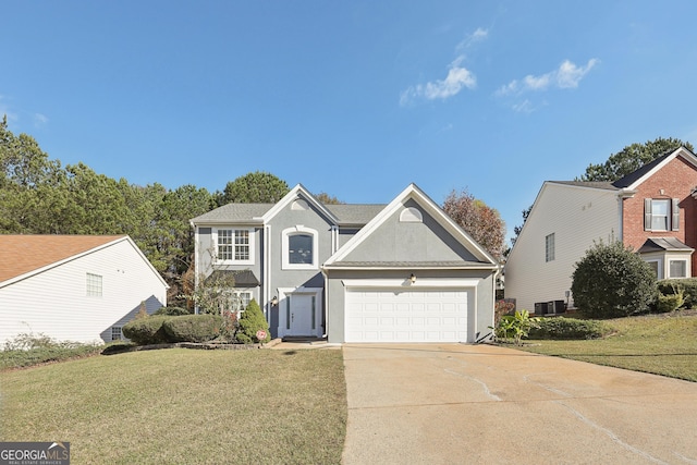 view of front of house with a front yard