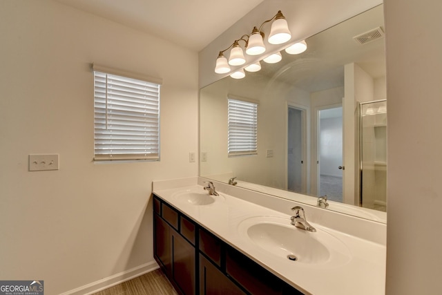 bathroom featuring vanity