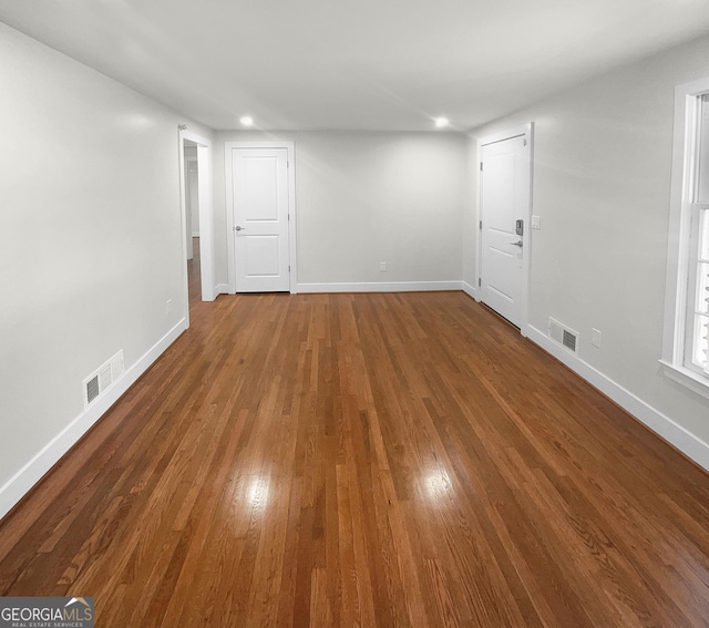 interior space featuring hardwood / wood-style floors