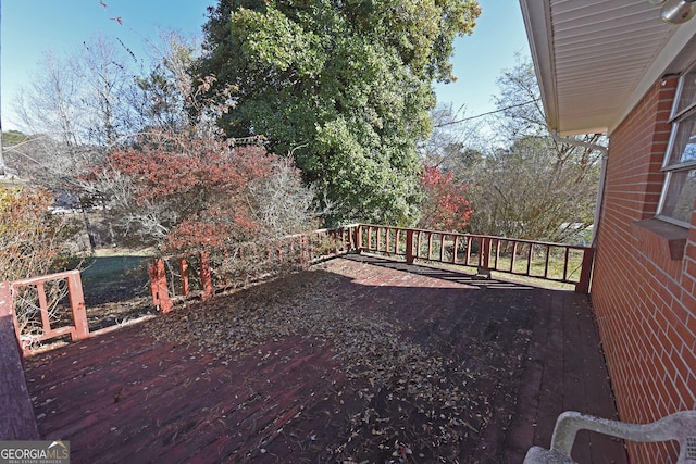 view of wooden terrace