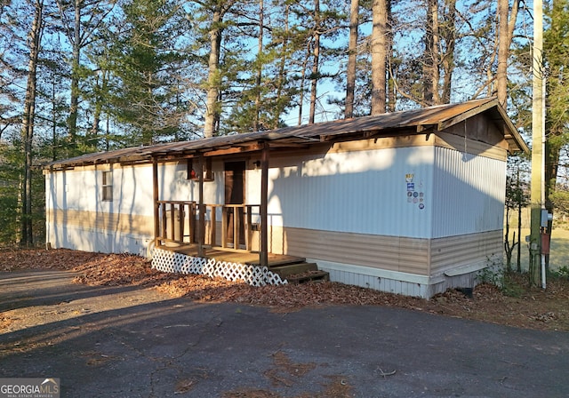 view of front of home