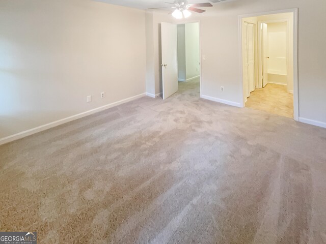 2007 Variations Dr NE, Atlanta, GA 30329 - unfurnished bedroom featuring carpet flooring, ensuite bathroom, and a ceiling fan