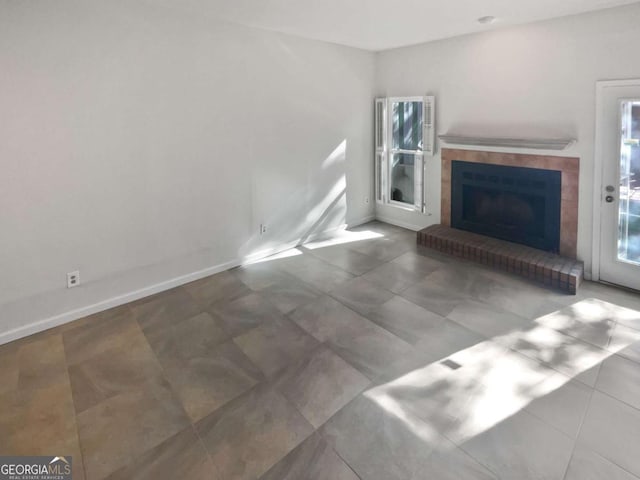 view of unfurnished living room