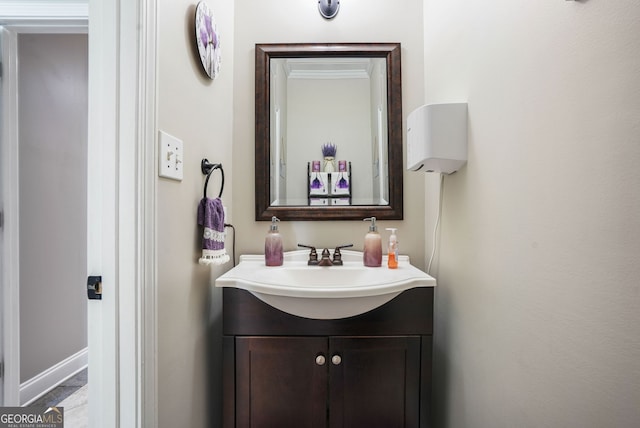 bathroom featuring vanity