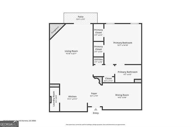 351 Washington Ave NE Ste 302, Marietta, GA 30060 - view of layout