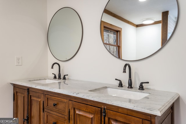 bathroom featuring vanity