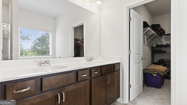 bathroom featuring vanity