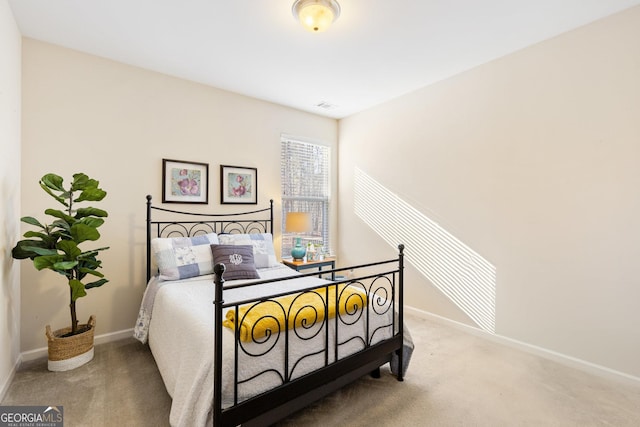 bedroom with carpet flooring