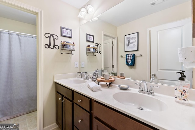 bathroom featuring vanity