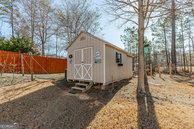 view of outbuilding