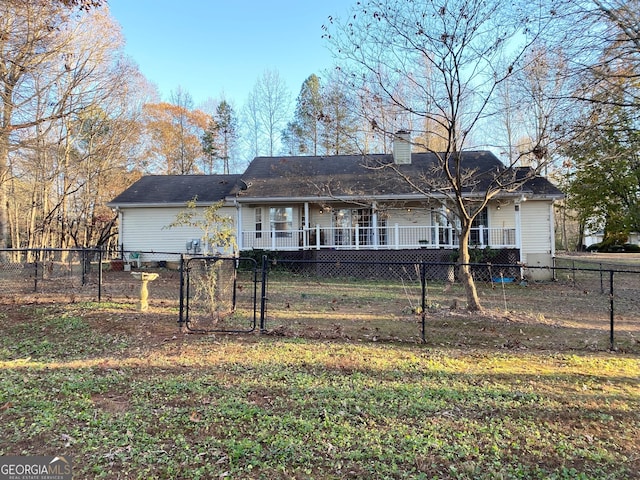 view of rear view of house