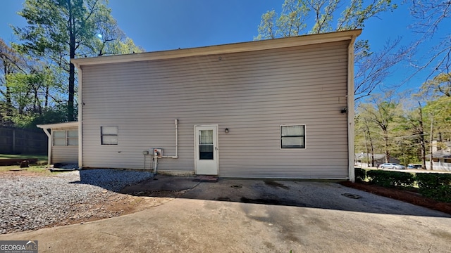 view of rear view of house