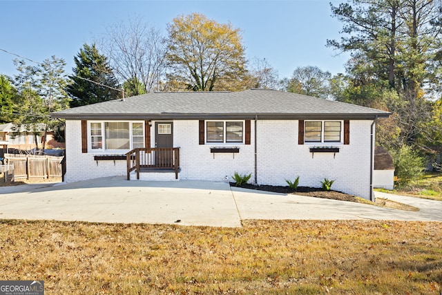 view of ranch-style home