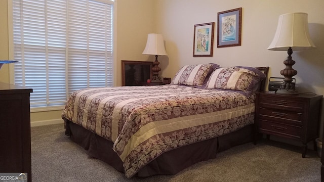 bedroom featuring carpet flooring