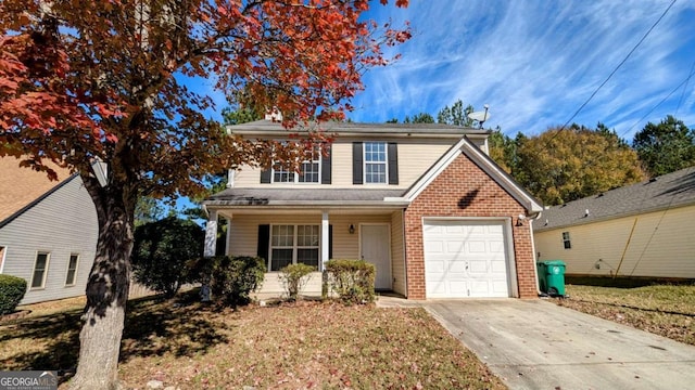 view of front property with a front lawn