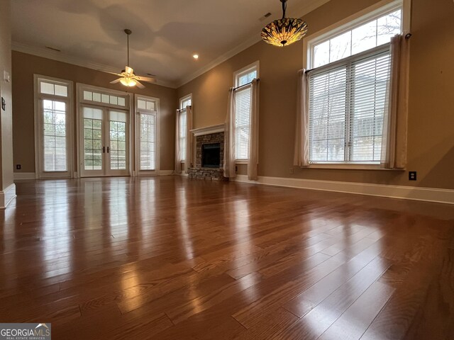 stairway with tile patterned flooring and crown molding