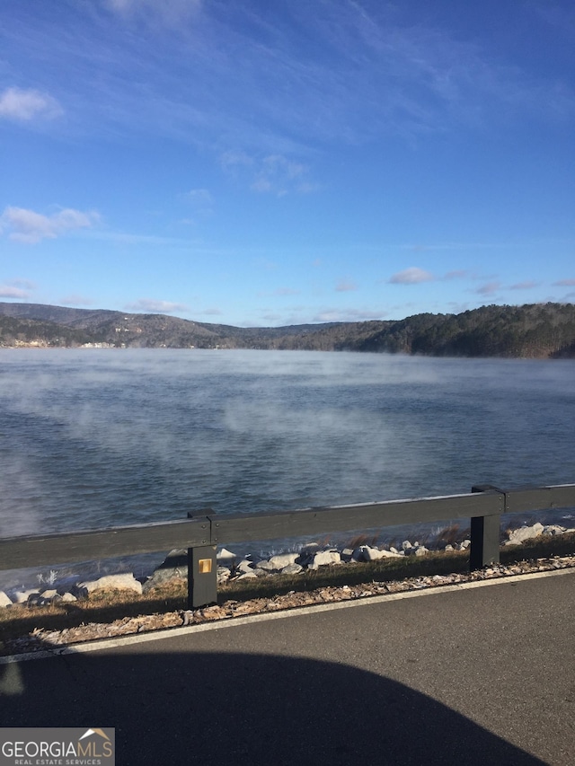 water view featuring a mountain view